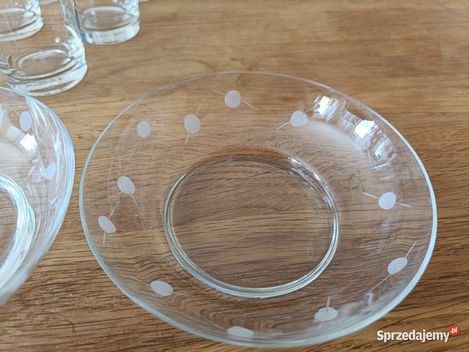 Ładne szkło PRL z cienkiego szkła Warszawa