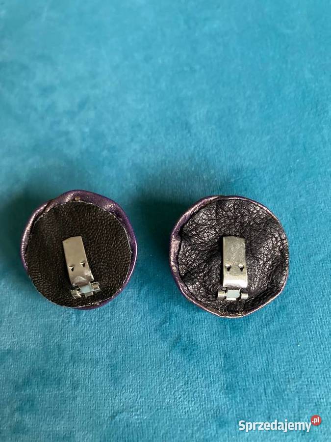 Nowe skórzane fioletowe klipsy do butów róże USA Nisko sprzedam