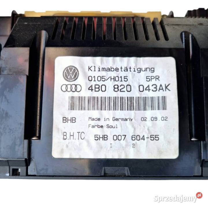 PANEL NAWIEWU KLIMATYZACJI AUDI A6 C5 Działoszyce