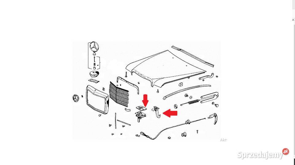 Blokada Maski Rygiel Mercedes W108 W109 W114 Skawina sprzedam