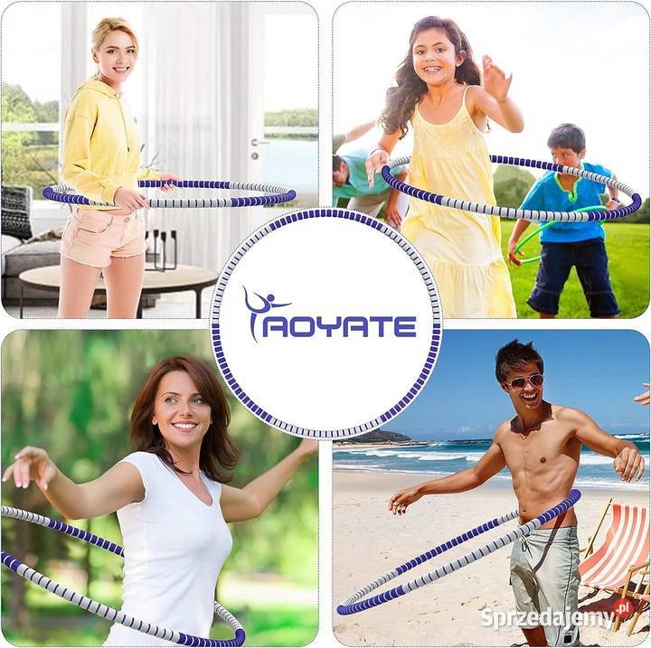 Hula Hoop AOYATE w zestawie ze skakanką małopolskie