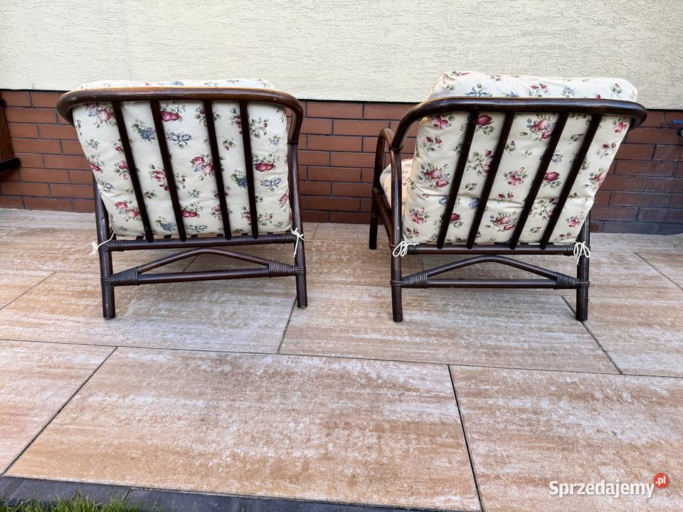 Fotel rattanowy fotelik wiklinowy krzesło na Garwolin