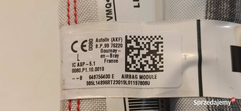 DACIA SANDERO STEPWAY III KURTYNA LEWA AIRBAG sprzedam