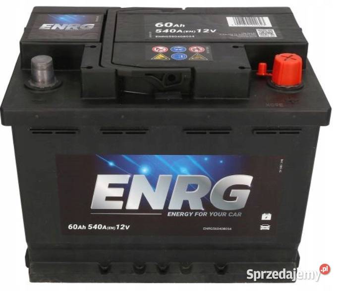 Akumulator ENRG 12V 60Ah 540A P osobowe Jelcz-Laskowice sprzedam