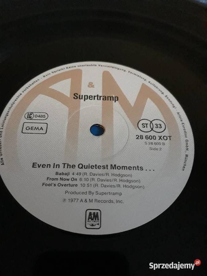 SUPERTRAMP Even In The Quietest Moments Rzeszów