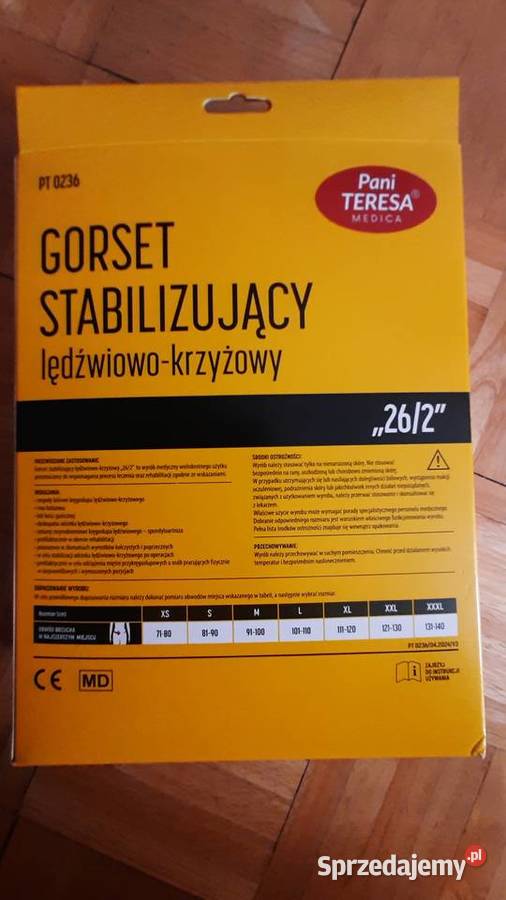 Gorset stabilizujący ledzwiowo krzyzowy Bydgoszcz