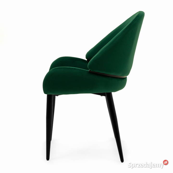 Krzesło Tapicerowane Bergamo Butelkowa Zieleń Tarchały Małe