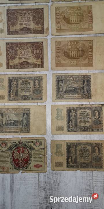 Zestaw banknotów kolekcjonerskich Łódź