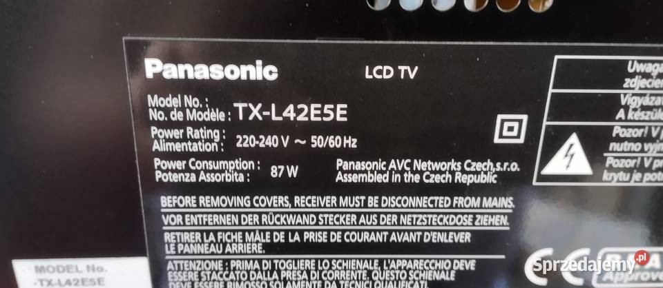 Panasonic TXL42E5Eczęsci 42cale Bydgoszcz
