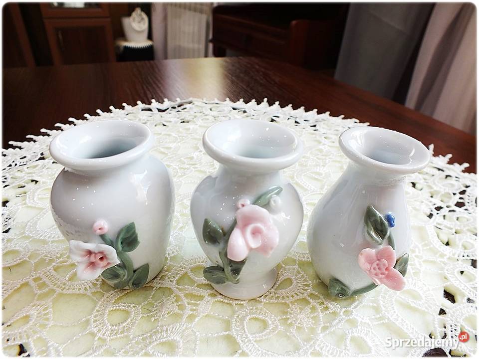 Mini Wazoniki ceramiczne AMSEL Zestaw 3 Niemcy Żary