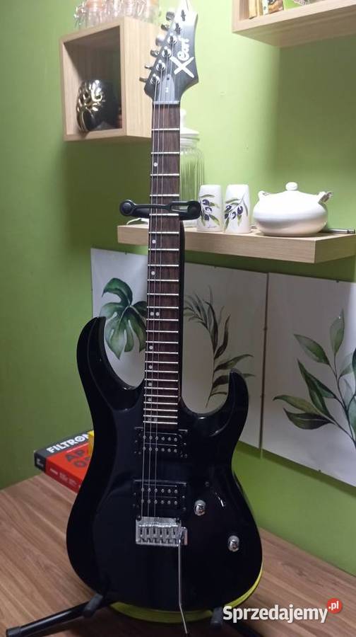 Gitara elektryczna Cort x2 44 stojak kostki