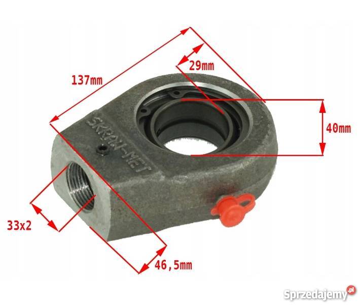 UCHO SIŁOWNIKA KT280 ŁOŻYSKO GE40 40mm M33x2 Solec Kujawski