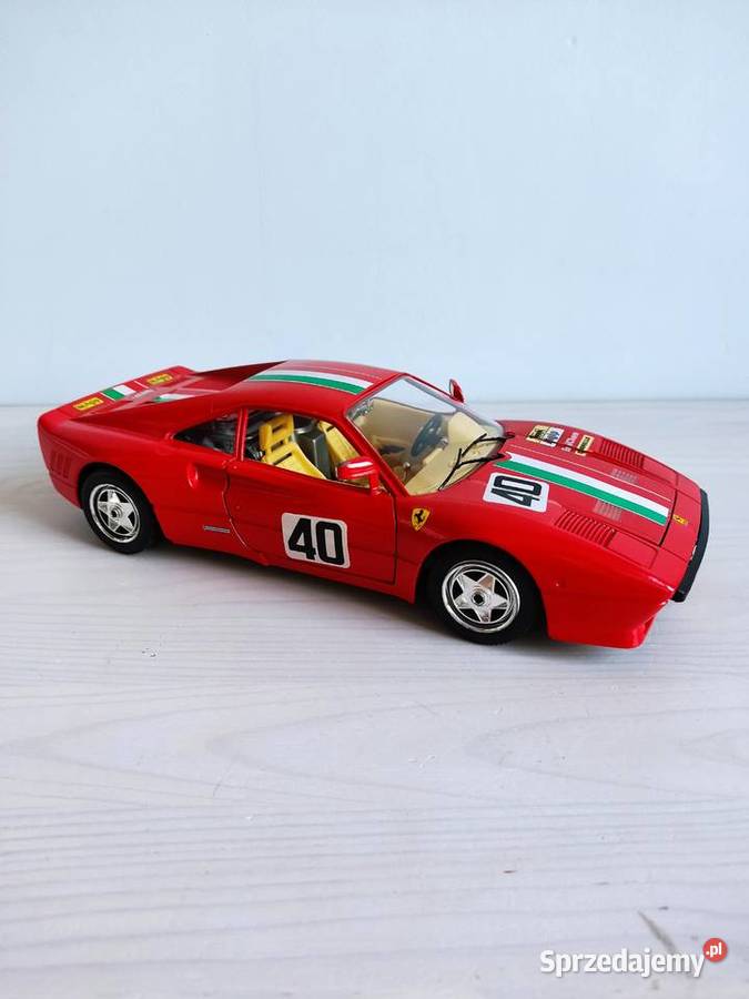 Model samochodu 118 Ferrari GTO 1984 Burago opolskie Głuchołazy