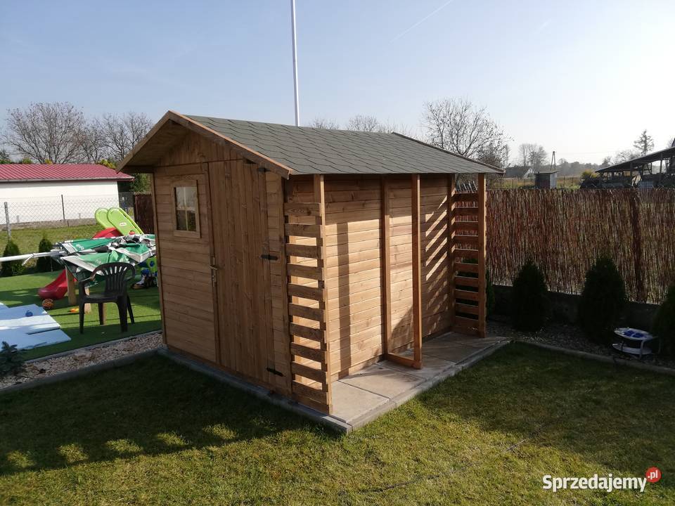 Domek narzędziowy ogrodowy drewniany 250x