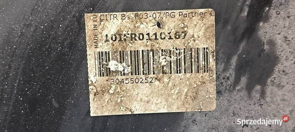 PAS PRZEDNI CHŁODNICE CITROEN BERLINGO
