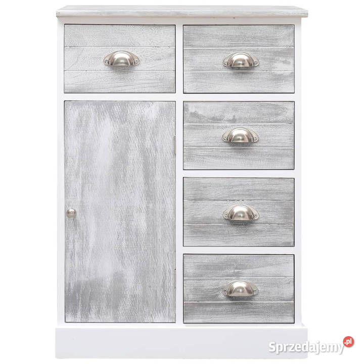 Komoda z 10 szufladami szara 113 x 30 x 79 Komody Warszawa