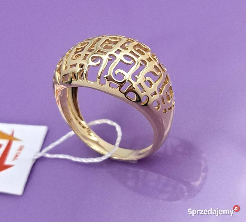Pierścionek r17 Złoty pr585 Modern Z997 Pierścionki Poznań
