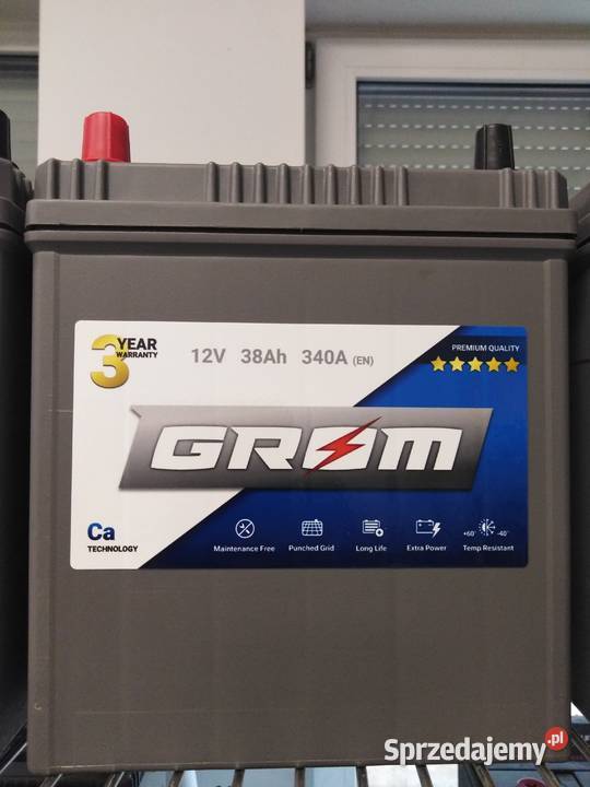 Akumulator GROM Premium 38Ah 340A EN Japan PL Piotrków Trybunalski