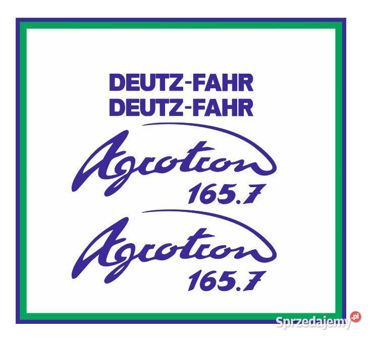 Naklejki DeutzFahr Agrotron 1657 Ciągnik Traktor Pozostałe