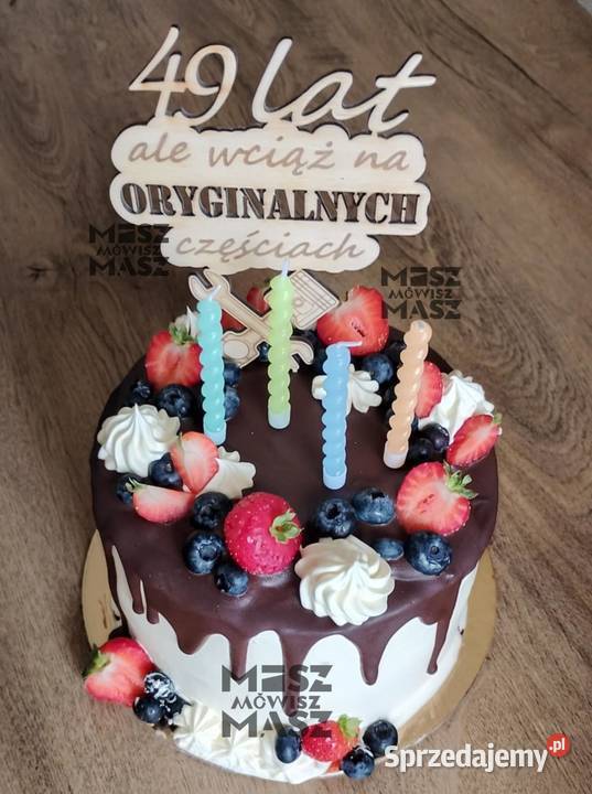 Topper na tort urodziny na oryginalnych Racot