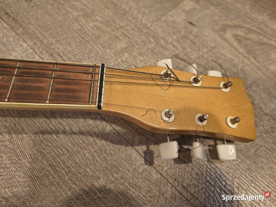 Polska gitara Defil jazz komplet z pokrowcem akustyczna Skawina sprzedam