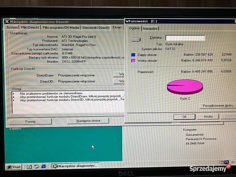 Zabytkowy komputer PC MaxData Artist Pentium II