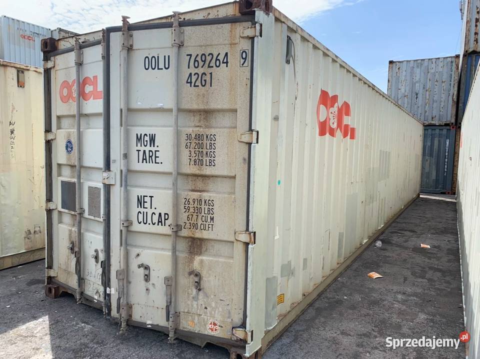 Kontener morski magazynowy 40 DVHC 12 metrowy Opole Lubelskie