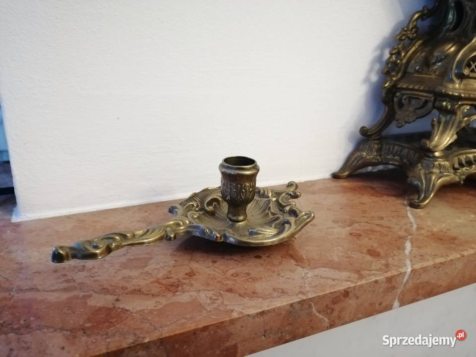 Unikatowy antyczny strojny kandelabr świecznik mazowieckie Warszawa