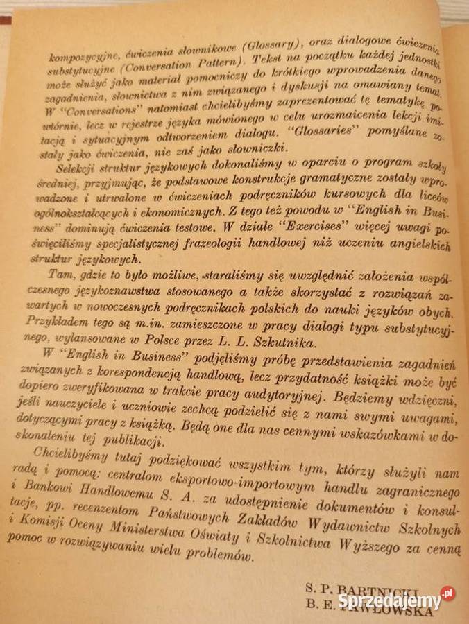 English in Business Bartnicki Pawłowska 1974 Bielsko-Biała