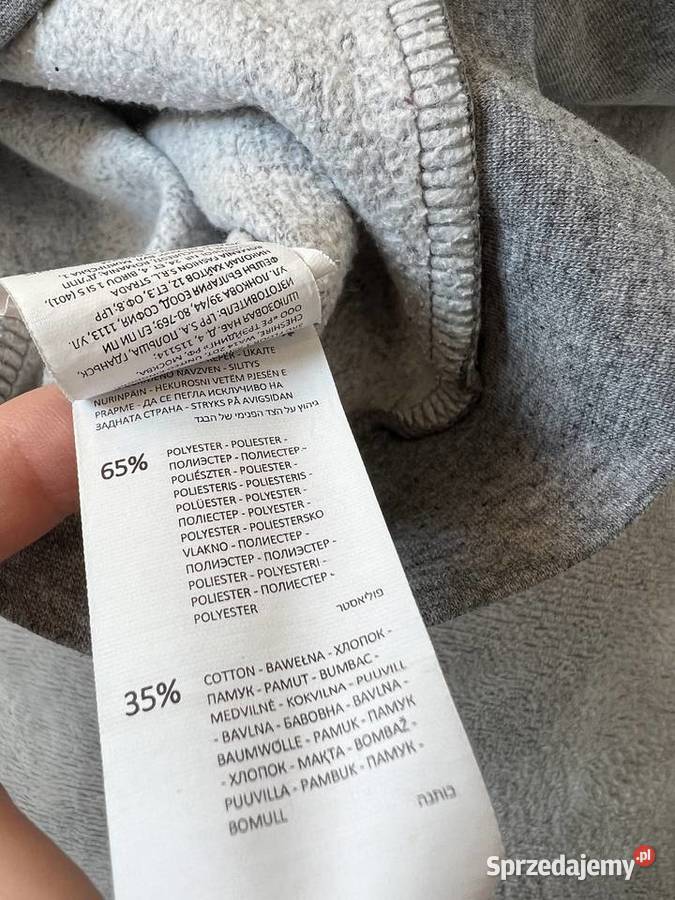 Sweter bluza z kapturem rozsuwana szara sinsay Jasło
