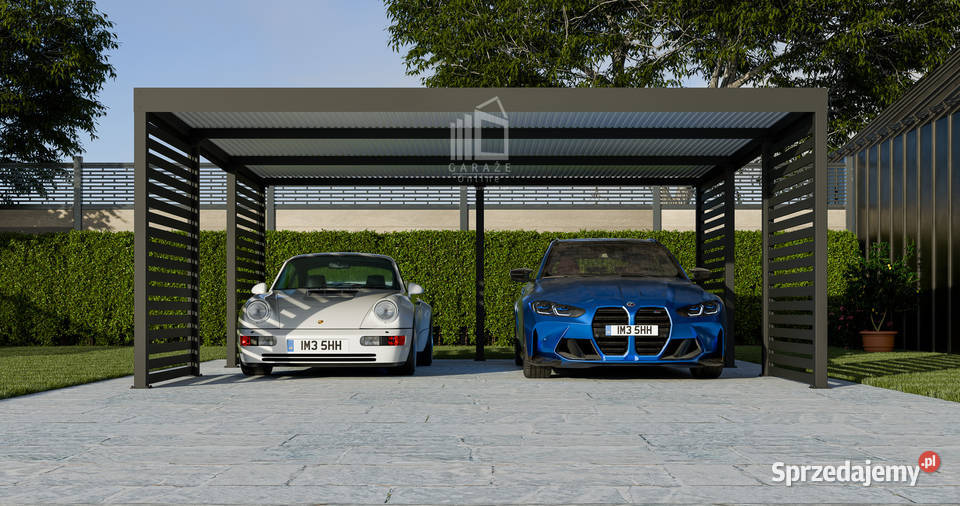 CarPort PREMIUM Wiata samochodowa 6x55 Antracyt Kalwaria Zebrzydowska