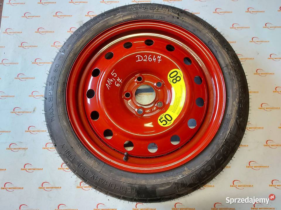 HYUNDAI i40 koło dojazdowe 1358017 103M 5x1143 Kielce