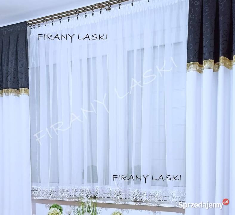 Firana Gotowa 400x155 Firanki do pokoju kuchni Wschowa