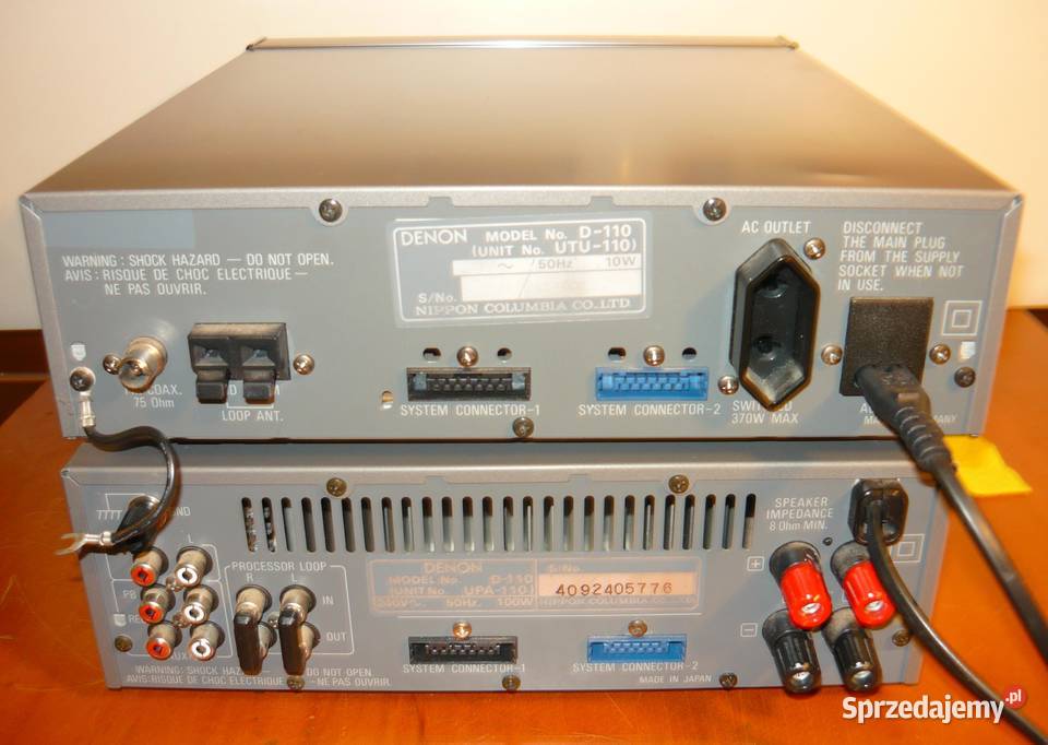Wzmacniacz 2 x 60W Tuner DENON radio UPA110 Wzmacniacze i pokrewne Krotoszyn