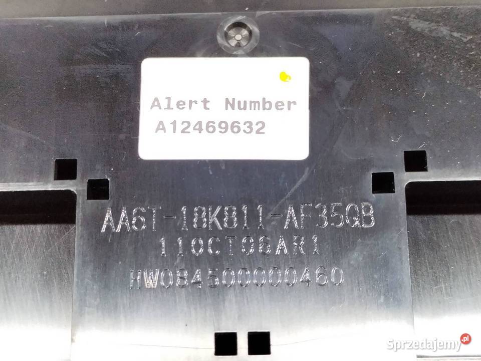 PANEL STEROWANIA RADIA AA6T18K811AF Ford Fiesta Panele sterowania, przełączniki