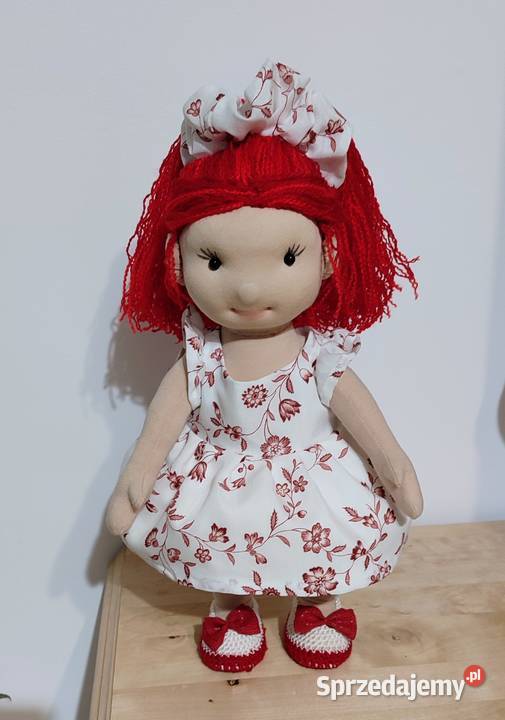 Lalka szmaciana stojąca i siedząca 3 lata+ pomorskie Lipnica sprzedam
