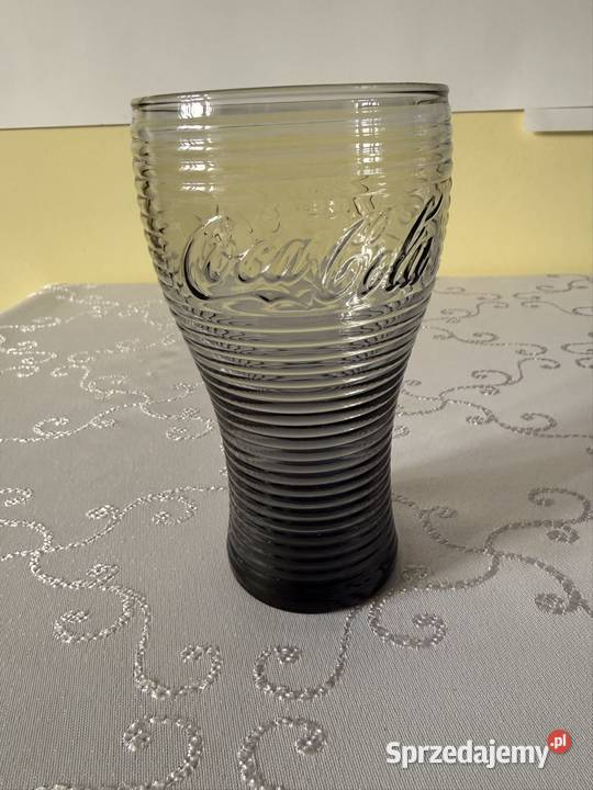 Szklanka CocaCola vintage kolekcjonerska szkło czarny Czerwionka-Leszczyny