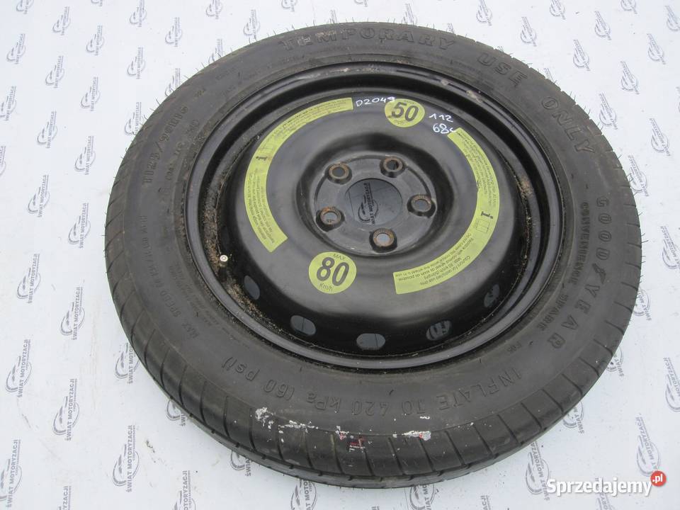 MERCEDES W169 koło dojazdowe 1259016 98M 5x112