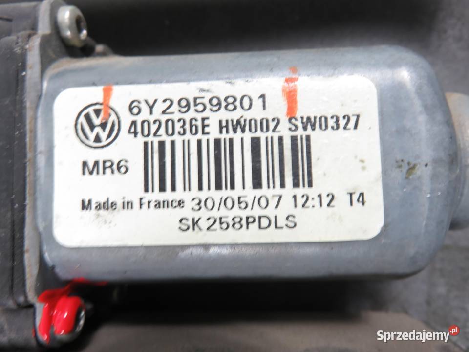 PODNOŚNIK SZYBY PRAWY PRZEDNI SKODA ROOMSTER