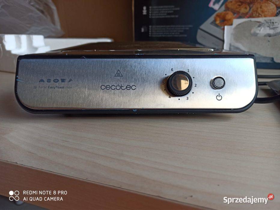 Toster Cecotec 08004 srebrnyszary 900 W Tuliszków