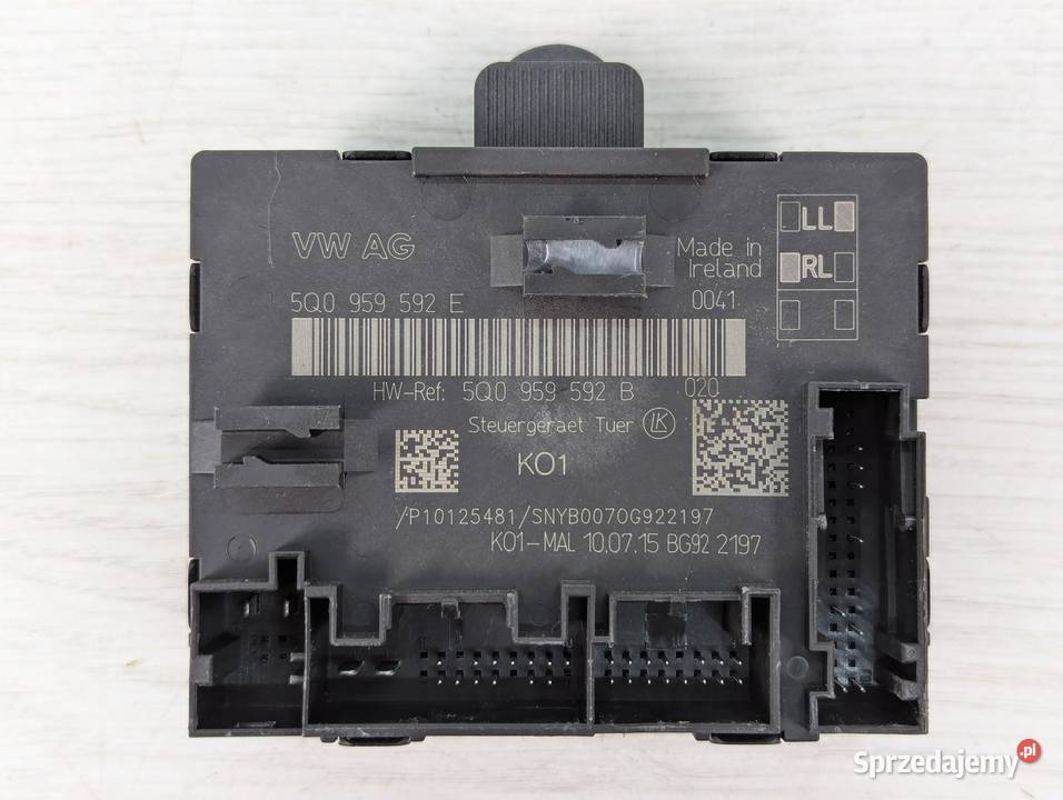 MODUŁ DRZWI VW PSSAT B8 5Q0959592E osobowe Białystok