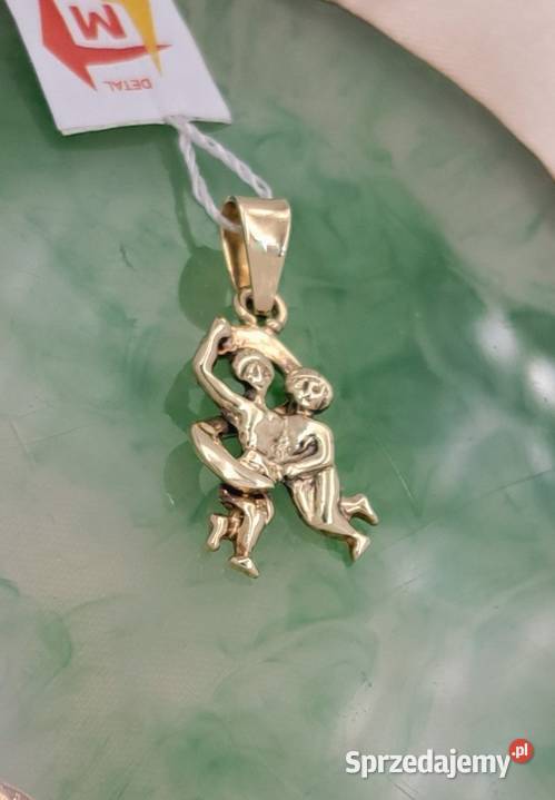 30 Wisiorek Złoty 585 Znak Zodiaku BLIŹNIĘTA wielkopolskie Poznań