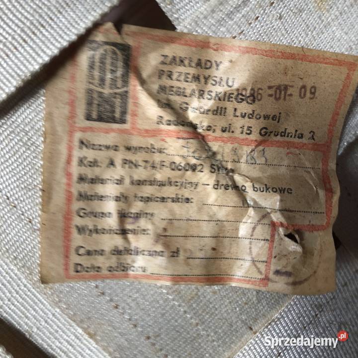 Dwa fotele vintage PRL Radomsko oryginał Kalwaria Zebrzydowska sprzedam