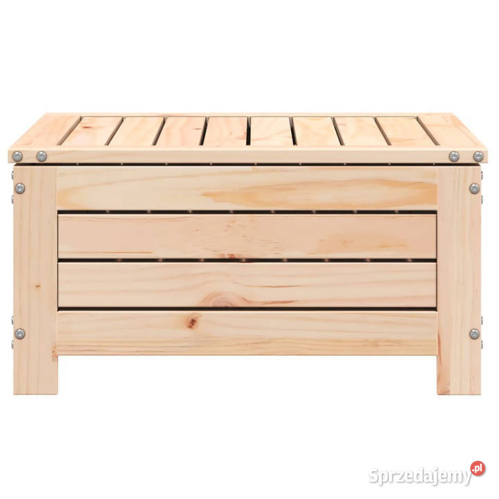 Podnóżek ogrodowy z poduszką lite drewno sosnowe sprzedam