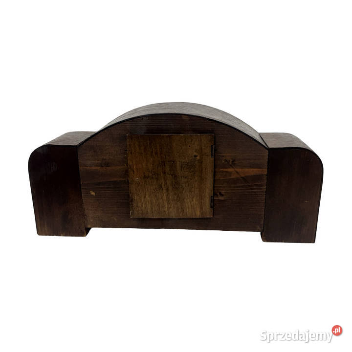 Zabytkowy zegar kominkowy art deco drewno Niemcy mazowieckie Warszawa sprzedam