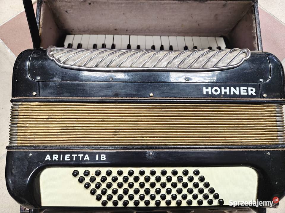 Akordeon Hohner Arietta IB 34 klawisze 72 basy Instrumenty klawiszowe i MIDI Szczecin