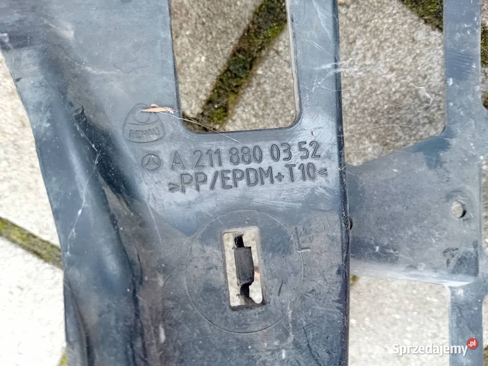 MERCEDES W211 wzmocnienie stelaż ślizg zderzaka Zderzaki