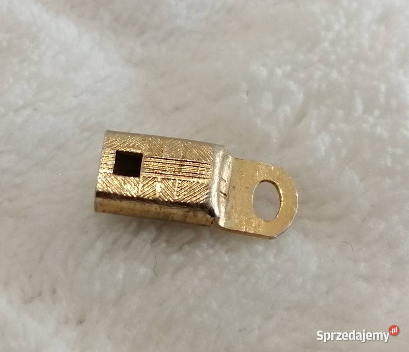 Zapięcie wsuwane do łańcuszka 3x6x145mm złoty Czeladź