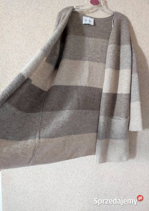 American Vintage długi oversize ciepły luźny