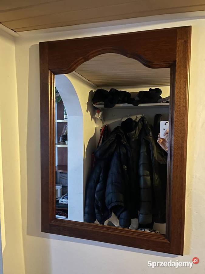 Lustro Antyk Drewniane 62cm Chełmża sprzedam